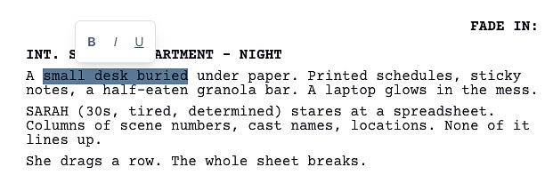 Using the script editor - Spell Slate
