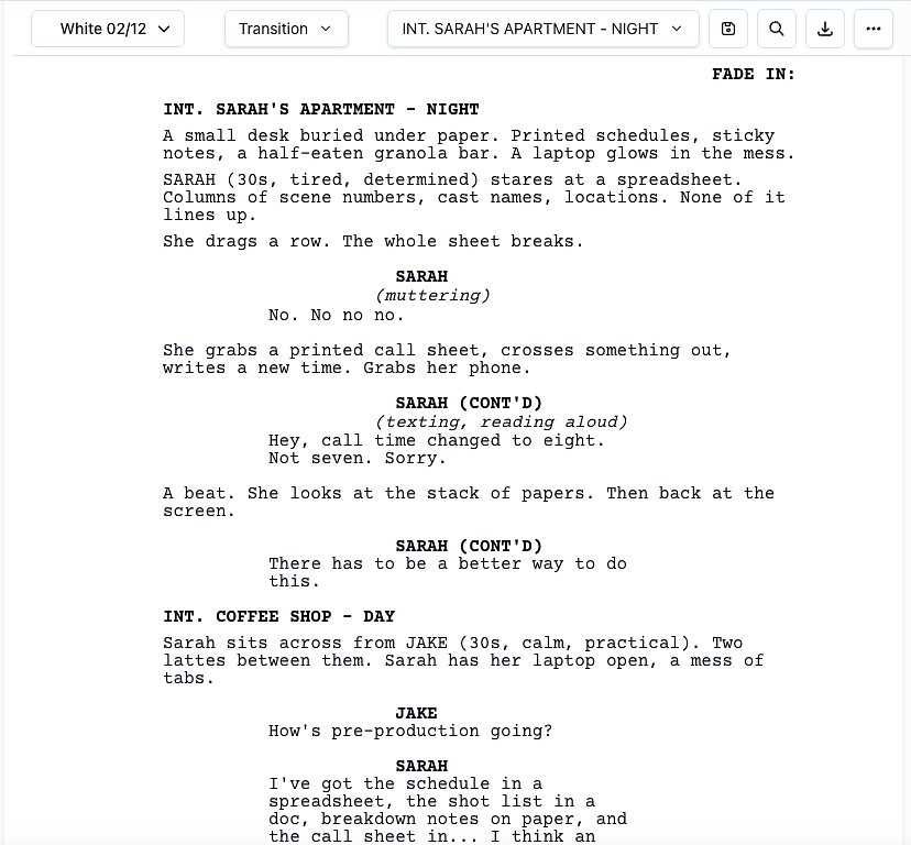 Using the script editor - Spell Slate